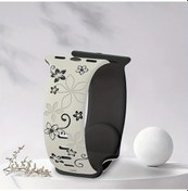 Resim Sunshine022 Çiçek Baskılı 42/44/45/49mm İwatch Kordonu Kadın Spor Bileklik 