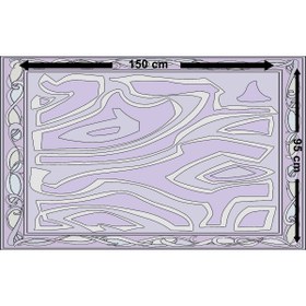 Resim nazzain Lavanta Zemin Üzerine Geometrik Desenli Bağlamalı Yırtmaçlı Pareo Plaj Eteği Bikini Üstü Plaj Giyim Yazlık Beachwear 150x95 cm; 