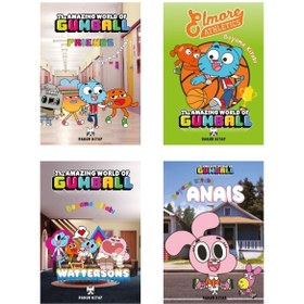 Resim Rakun Kitap Gumball Boyama Kitabı 4'lü Set 