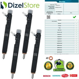 Resim 4x EJBR01801A Delphi Enjektör Renault Clio Megane Kangoo 1.5 Dci 28232248 