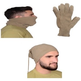 Resim Askeri Eldiven Boyunluk Seti Haki 