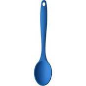 Resim Kitchen Design Lab Mavi Silikon Kaşık Büyük Boy Yanmaz Yapışmaz Silikon Kaşık Mavi 27 CM 1 Adet 