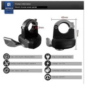 Resim 108- Gaz Kelebeği 3 Pinli Fiş Sol Hızlı Parmak Gaz Kelebeği Aksesuarları Elektrikli Bisiklet Kiti Siyah Gümüş 