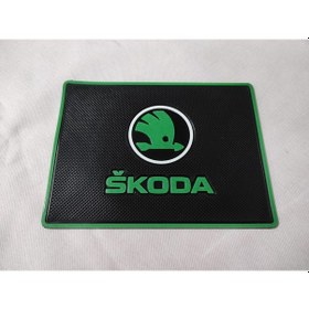 Resim Skoda Kaydırmaz Torpido Pedi - Skoda Logolu Kaydırmaz Ped 