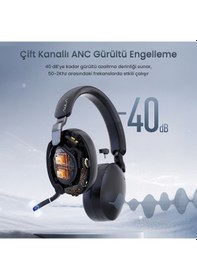 Resim Aula A500 Hybrid Kablosuz Bluetooth 5.4 Mikrofonlu Kulak Üstü Kulaklık 