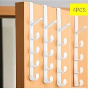 Resim Xuweiwei 4 Parça Plastik Kapı Askılı Çanta Organizer Şeffaf Cep Dolap Banyo Yatak Odası Diğer 