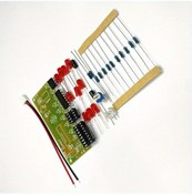 Resim Dashanshop Ne555 Cd4017 Dıy Led Işık Kovalayıcı Seti 8 Led 9v Pil Ev Otomasyonu 