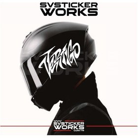 Resim Vertigo Yazılı Kask Sticker Tüm Kasklar Uyumlu Tek Yön 1 Adet Beyaz 