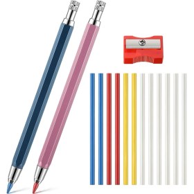 Resim Luminnaly Kumaş Için Dikiş Tebeşiri Kalemleri, Alüminyum Tebeşir Kalemi (Yurt Dışından) 