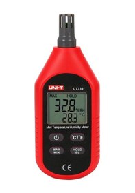 Resim Unı-t Ut 333 Mini Dijital Isı & Nem Ölçer Termometre -10/+60° Ut333 Kırmızı 