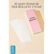 Resim Skygo 10’lu Ağda Bezi Seti + Spatula | Her Bölgeye Uyumlu | Evde Pratik Tüy Alma İçin 