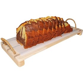 Resim Doğal ahşap Baton tepsi kahve kahvaltı tepsisi sunum tepsi retro 