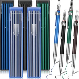 Resim EnigmaticE 60 Parça Yuvarlak Yedekli Kaynakçı Kalemi Mekanik Kalem Metal Işaretleyici Kalem Inşaat Işçileri, Kaynakçılar, Sıhhi Tesisatçılar (Yurt Dışından) 