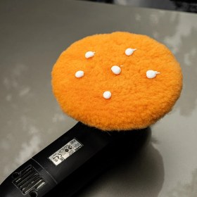 Resim Smartbee Ultra Cut %100 Kuzu Postu Polisaj Pedi 150MM -Turuncu 