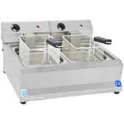 Resim Himaksan HMK-FE 5 + 5 5000 W 5 + 5 L Endüstriyel Elektrikli Fritöz 