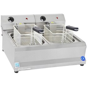 Resim Himaksan HMK-FE 5 + 5 5000 W 5 + 5 L Endüstriyel Elektrikli Fritöz 