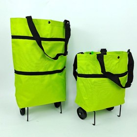 Resim Taşınabilir Katlanabilir Alışveriş Arabası PULLEY ile - Hafif, Emek Tasarrufu Tasarımı, Dayanıklı Oxford Kumaş, Ergonomik Kolu ve Güvenlik Fermuarı, Market Malzemeleri, Seyahat ve Yaşlılar Yardımı için İdeal, Taşınabilir Alışveriş Arabası, Yaşlılar Alışveriş Yardımı, Verimli Depolama Tasarımı, Sağlam Çerçeve Yapısı 