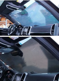 Resim Neler Geldi Neler Katlanabilir 58x125cm Oto Araç Ön Cam Güneşlik Oto Perde Ev Araç Çok Amaçlı Perde Makam Perdesi 