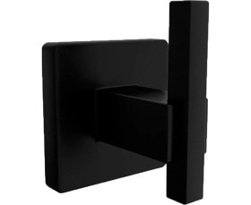 Resim Fndhome Siyah Kare Tekli Bornoz Askılık 2 Li Takım 