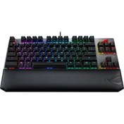 Resim ASUS ROG STRIX Scope TKL Deluxe Cherry MX Red Switch Türkçe RGB Mekanik Gaming Klavye 