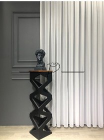 Resim Tül Perde Brillant Marka Lüx Yeni Nesil Grek Etek Kurşun Sarım Ekru 