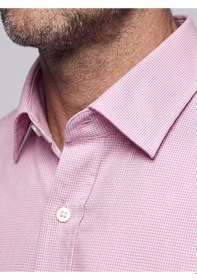 Resim Bisse Pembe Regular Fit Cepsiz Uzun İtalyan Kaya Gömlek Gmeks261074 C29 