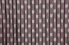 Resim PUANLI MODEL PEMBE RENK İP PERDE HAZIR DÜĞMELERİ DİKİLMİŞ İP PERDE 300 * 270 cm 