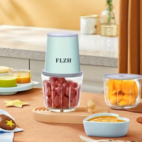 Resim 7.4V-600ml Elektrikli Et Öğütücü Küçük Ev Çok Fonksiyonlu Kavurulmuş Et Aracı Karabiber Et Makinesi Tamamlama Gıdası Pişirme Kırıcı 