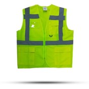 Resim Tex Reflektif Yelek Sertifikalı Cepli Fermuarlı Yasaya Uygun Yelek 
