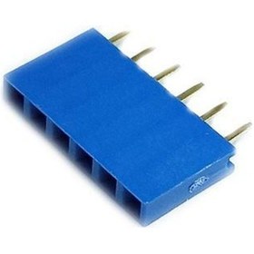 Resim 1X6 Header Dişi 10 Adet Mavi 