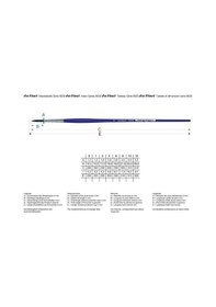 Resim Karin By Da Vinci 8630 Yuvarlak Uçlu Sentetik Fırça No:8 