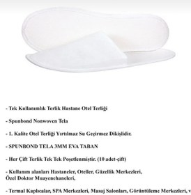 Resim Şafak Buklet İstanbul Otel Terlik Tek Kullanımlık Terlik (10 Çift) 