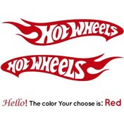 Resim Kırmızı-s 12x23cm-yarış Araba Sticker Moda 1 Takım Tekerlekler Kask Vinil Çıkartması Motosiklet Çapraz Araba 4x4 Rv Su 