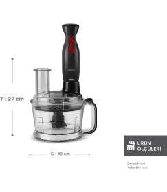 Resim Karaca Pro Multimax 6 In 1 Çok Amaçlı Mutfak Robotu Black 
