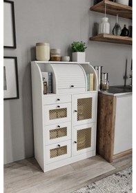 Resim Merlin Mobilya Astana 9 Bölmeli Ekmeklik Kuru Bakliyat Saklama Kileri 