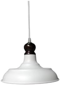 Resim TEKAY AYDINLATMA çocuk odası genç odası koridor mutfak avizesi beyaz metal avize ahşap askılı metal avize Beyaz 14 x 25 