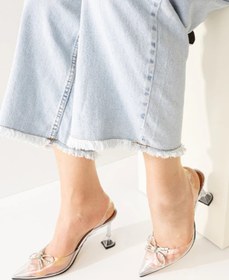 Resim Heyzen GÜMÜŞ KURDELE DETAYLI STİLETTO GÜMÜŞ 