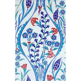 Resim Armada Çini 25x40 Cm SP 419 Mavi Beyaz Kütahya İznik Çini Karo 