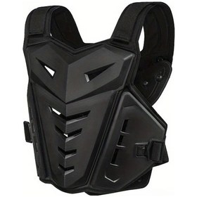 Resim Dashanshop Siyah Ce Sertifikalı Motosiklet Göğüs Koruyucu Yelek Esnek Ve Nefes Alabilir 