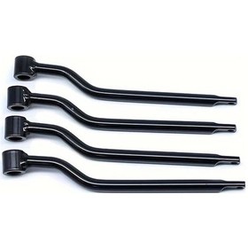 Resim Hightower Evrensel Moto Çanta Askılığı Montaj Braketleri Siyah Bobber Touring Dirt Bike 