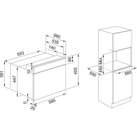 Resim Franke Mikrodalga Fırın Fmy 40 LT 45 Mw Bk Black+Black Frame 