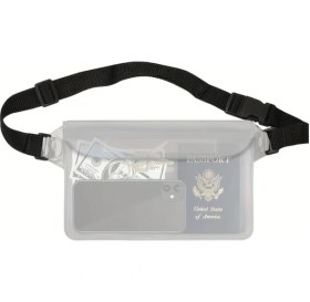 Resim Dashanshop Transparan Ayarlanabilir Askılı Yüksek Kalite Bel Çantası Plaj Yüzme Dalış Şeffaf 