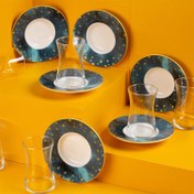 Resim Marianna Stars 6 Kişilik 12 Parça Çay Seti 160 ml 