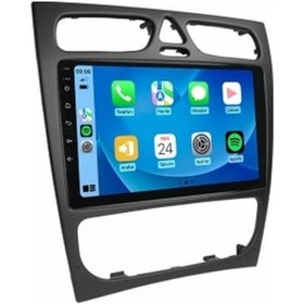 Resim Mercedes C Serisi W203 2000-2004 8gb Ram 64gb Hafıza 8 Çekirdek Carplay Kamera Android Multimedya 9" 