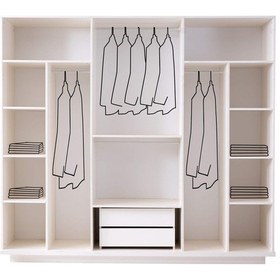 Resim Vermont 6 Kapaklı Gardırop %100 Mdf 