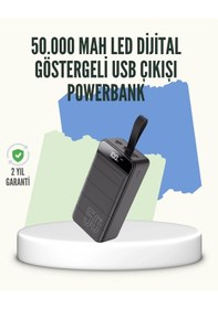 Resim Bfs Yüksek Kapasiteli 50.000 Mah Powerbank Type-c, Lightning Ve Micro Usb Uyumlu, Çoklu Cihaz Şarj Çok Renkli 