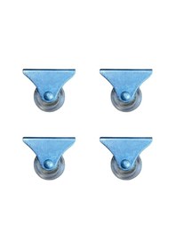 Resim Furç Sabit Teker - 38mm - Şeffaf Hks237 - 4 Adet Abanoz 