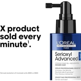 Resim Mena Rise L'oréal Professionnel Paris Serie Expert Serioxyl Advanced Incelmiş Saç Telleri Için Yoğunluk Kazandıran Serum 90ML 