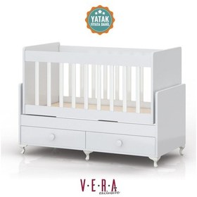 Resim Veraexclusive Yataklı, Anne Yanı, Çekmeceli, Sallanır Beşik Beyaz 