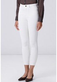 Resim Network Beyaz Kaplamalı Skinny Kalıp Denim Pantolon 